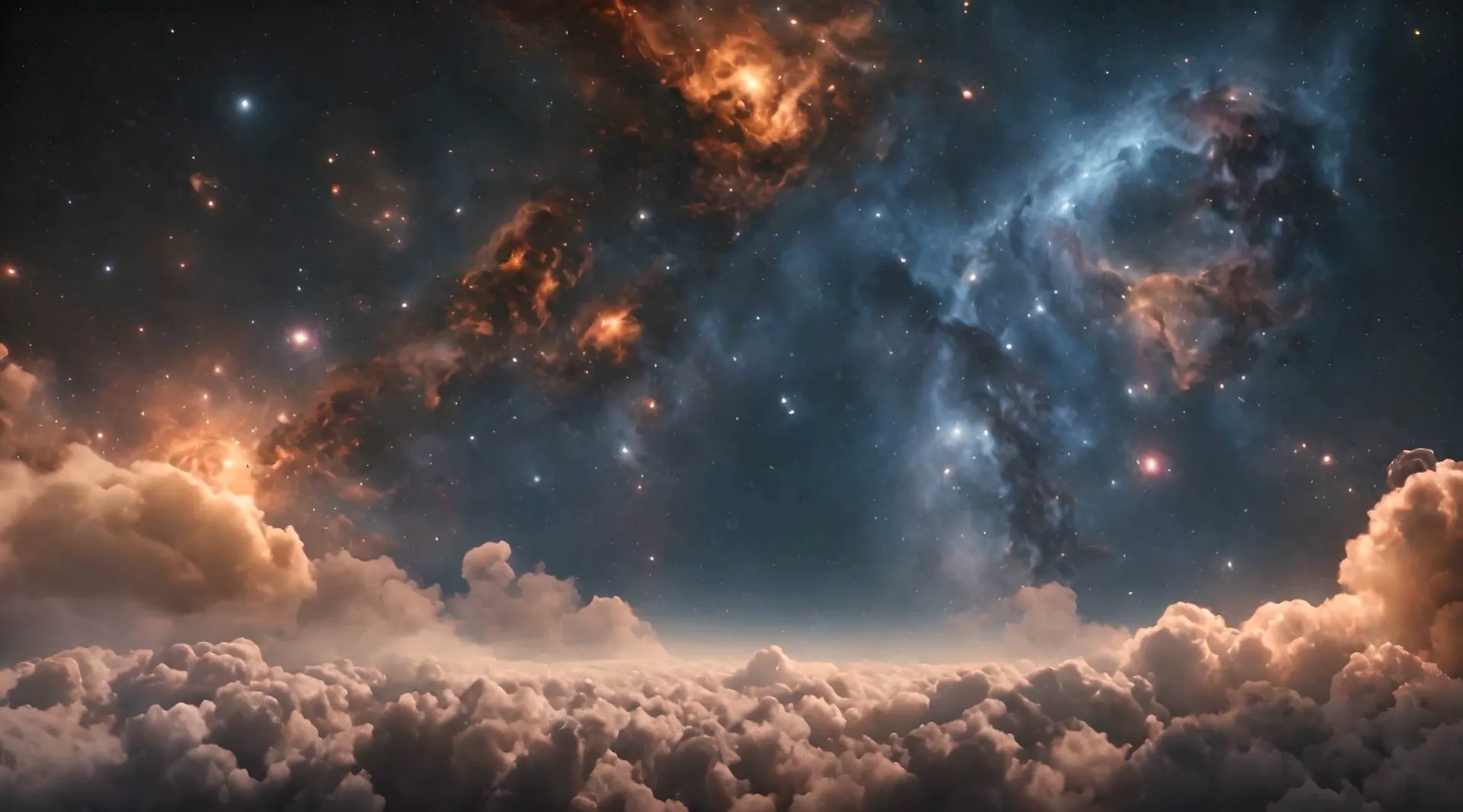 Majestic Starry Sky Backdrop Footage